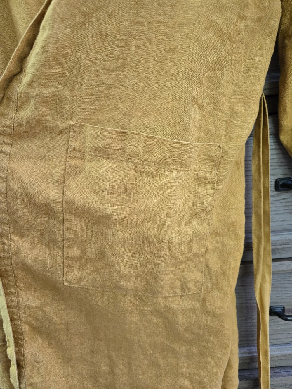 Threads By Bed Threads 100% Linen Robe - Picture 7 of 7
